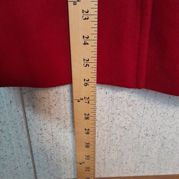 Michael Kors Red Wool Blend Double Breasted Pea Coat Small - Picture 6 of 9